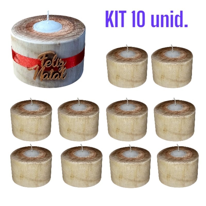 Vela lembrancinha kit 10 e 30 unidades Porta vela de madeira para personalizar Lembrança de casamento vela Mimos natal Potinhos para vela lembrancinha Kit lembrancinha batismo Lembrança de batizado Vela lembrancinha casamento