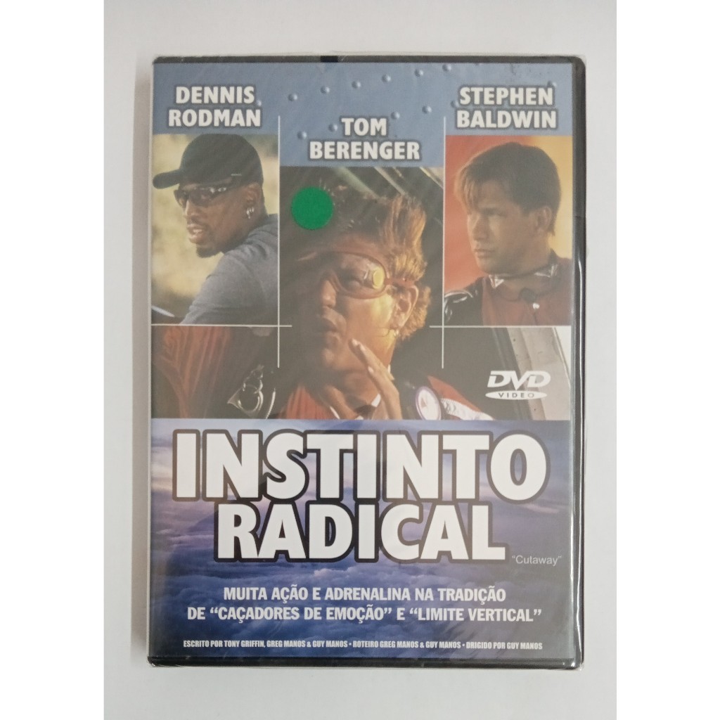 DVD Instinto radical Dennis Rodman Tom Berenger ação original cxb