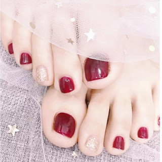 UNHA POSTIÇA PARA OS PÉS FRENCH NAILS CONTÉM 24 UNIDAD em Oferta na Shopee
