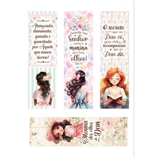 Kit com 50 Marca Paginas Filha do Rei | ❤️❤️❤️