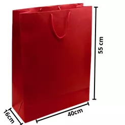 Sacola com Alça de Cordão Gigante (55x40x16 cm) de 01 à 3 Unidades