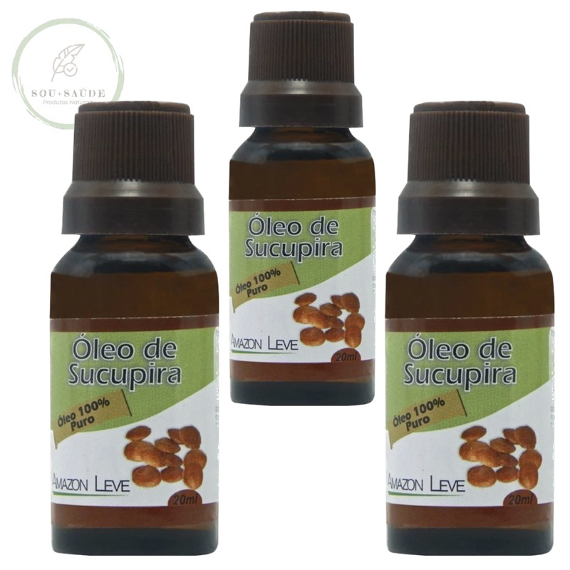 Óleo de Sucupira - 3 Unidades -20ml cada