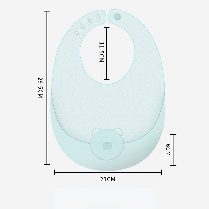 BABADOR Babete Ultrafino De Silicone É Leve , Ajustável , Impermeável E Dobrável Para Alimentação De Almoço
