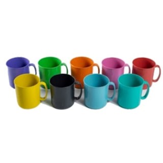 JOGO 10 CANECAS PLASTICO COLORIDAS