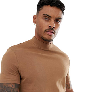 CAMISETA GOLA ALTA ALGODÃO STECCHI CASUAL