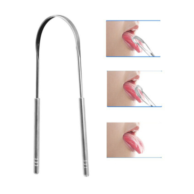 6 Peças Limpador De Língua Raspador De Língua Em Aço Inox Limpador De Lingua