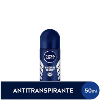 NIVEA MEN Desodorante Antitranspirante Roll On Original Protect 50ml em Oferta na Shopee