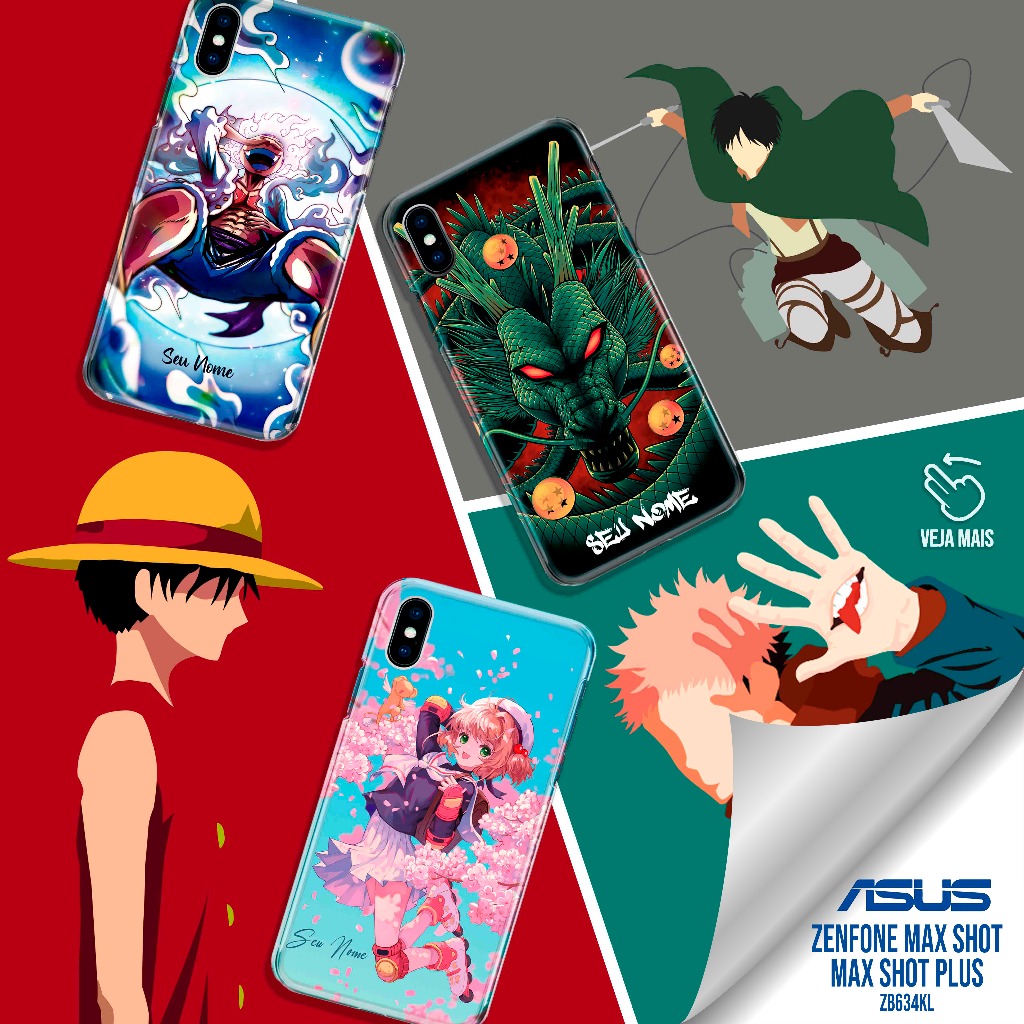 Capa Capinha  - Zenfone Max Shot / Max Shot Plus - ZB634KL - Animes