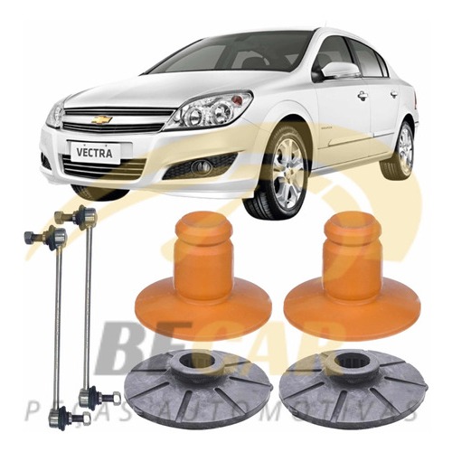 Kit Calço Inferior Batente Traseira Bieleta Vectra Meriva