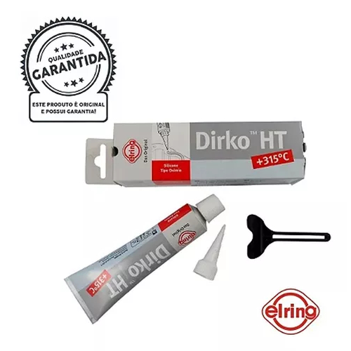 Cola Silicone Cinza Grey Motor Alta Temperatura Dirko Elring em Oferta na Shopee