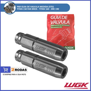 Par Guias de Válvula Titan 150 Fan Bros 04/15 CG 160 Medida (STD) WGK em Oferta na Shopee