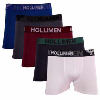 Kit Com 5 Cuecas Boxer Masculina Microfibra Light Original