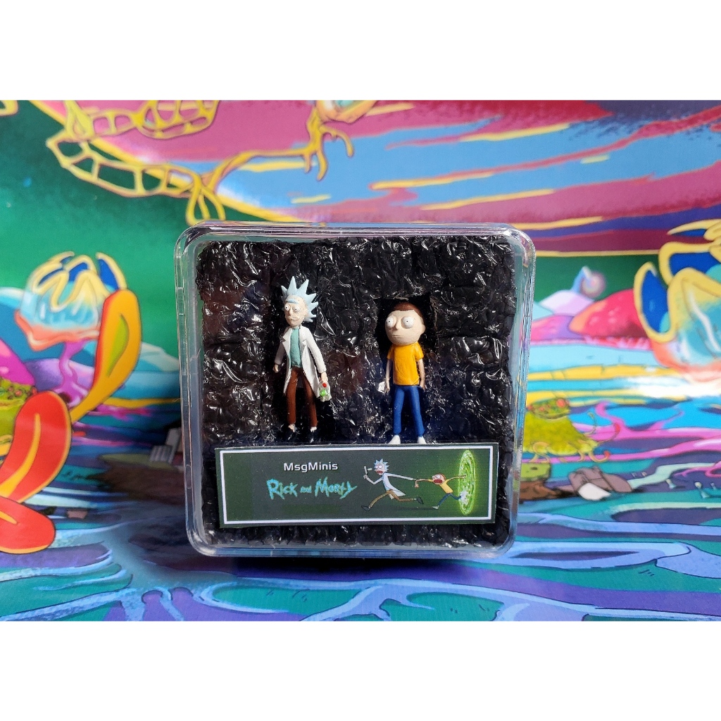 Hot Wheels Rick and Morty Bonecos em Miniatura Escala 1/64 Hw