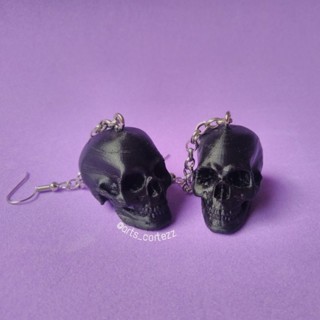 Brincos Crânio Caveira Skull Rock Gótico Alternativo