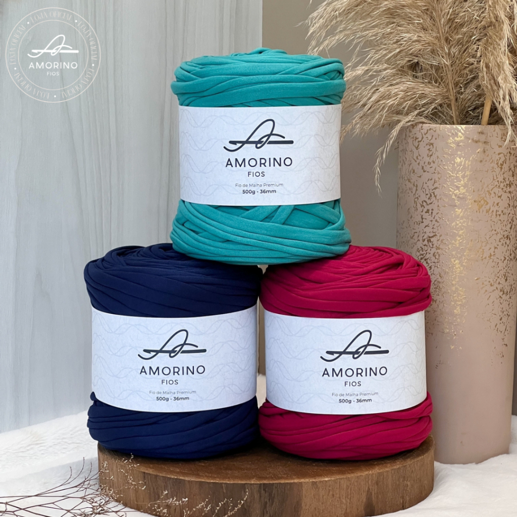 Fio de Malha Premium Amorino Fios - 36mm - Cores Escuras em Oferta na Shopee
