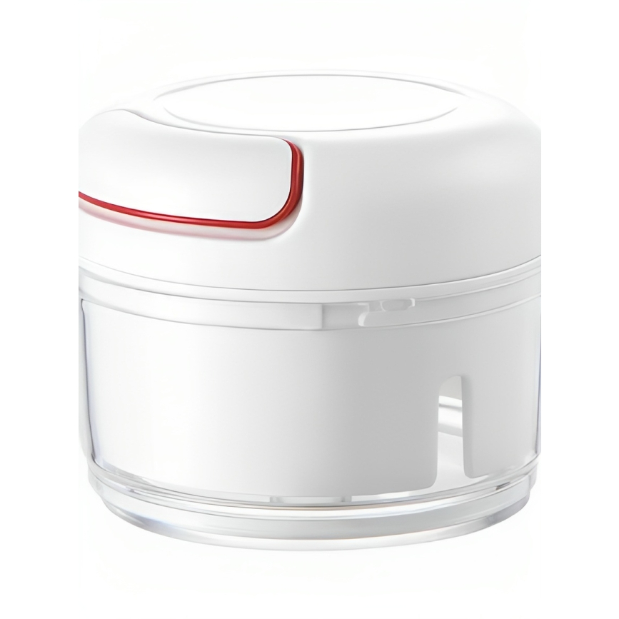 Mini Processador Manual Alimentos 2 Laminas Inox Triturador, Espremedor De Alho e Alimentos