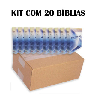 Kit C/ 20 Bíblias Sagrada P/ Evangelismo Barata Pequena Ed. Promessas 9x13