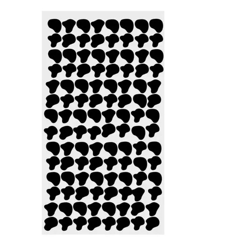 Adesivo Decorativo Cartela Manchas De Vaquinha 60 Unidades em Oferta na Shopee