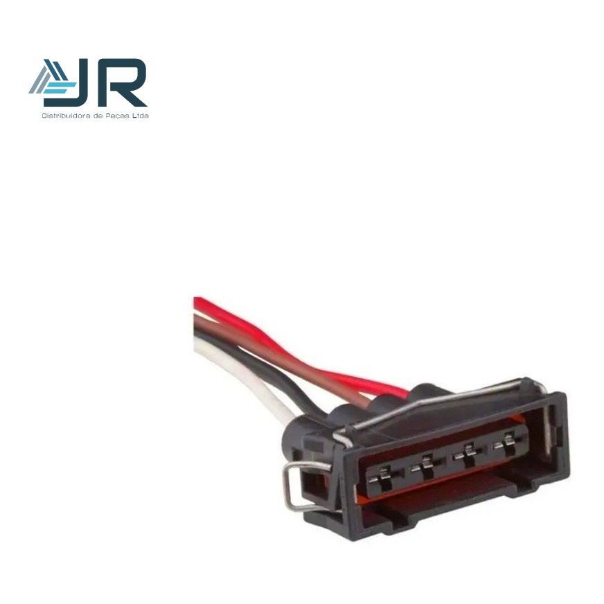 Tomada Chicote 04 Vias Injeção Eletronica Terminal 6.3mm