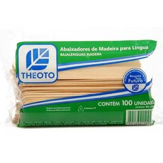 Palito Espátula para Depilação Modelo Abaixador De Língua 100un THEOTO em Oferta na Shopee