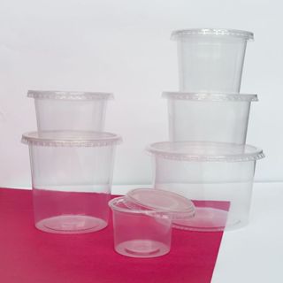 Pote Redondo para Freezer e Micro Ondas 145ml/200ml/250ml/350ml/500ml/750ml/1000ml