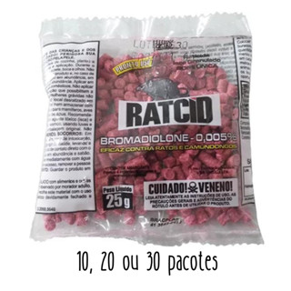 Kit Isca Granulada p/ R4t0s 25g - 10, 20 e 30 pacotes