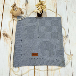 Manta Bebê Tricot Maternidade Coberta Infantil Mantinha de Berço