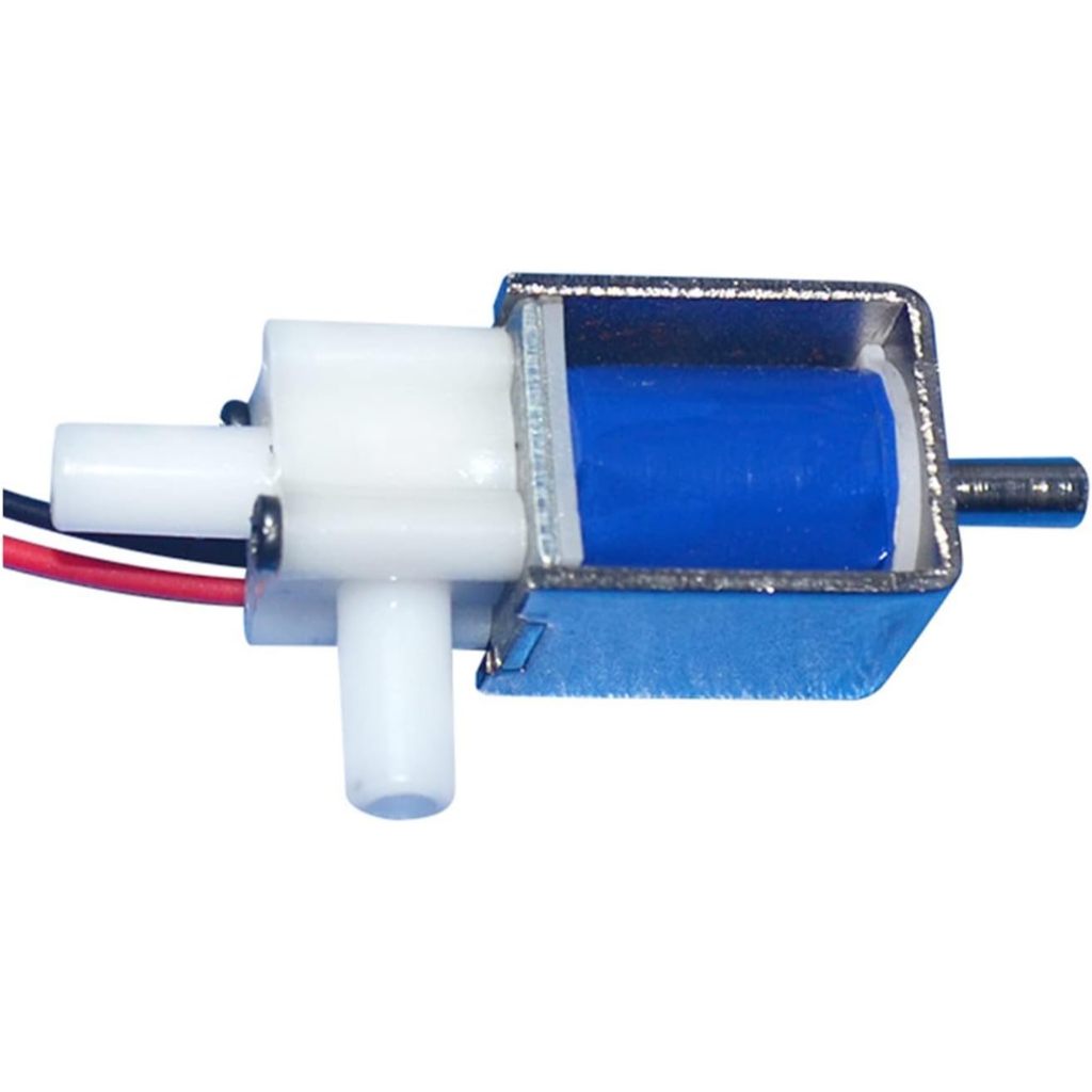 Mini Válvula Solenóide (Água e Ar) 12V 3 Vias
