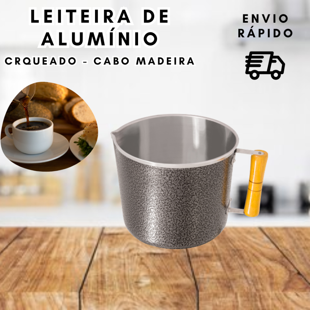 Canecão leiteira craqueado cabo de madeira - Cane ...