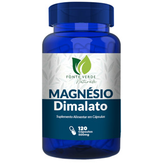 Magnésio Dimalato 500MG 120 Capsulas Fonte Verde