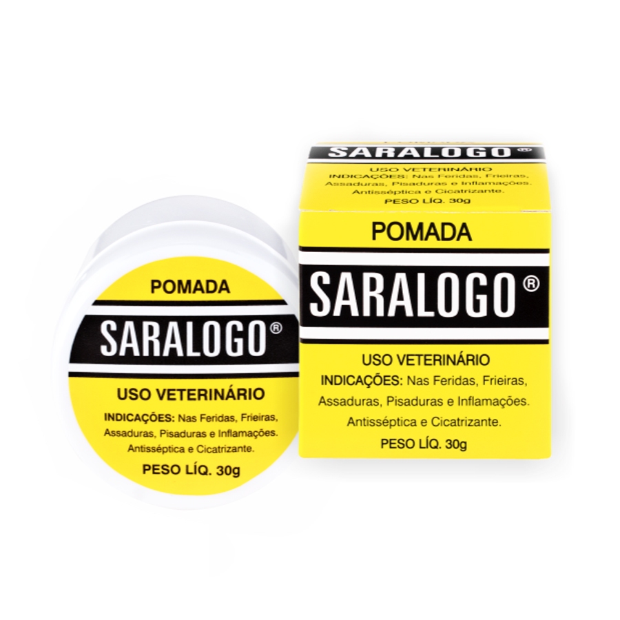 Pomada Cicatrizante Matacura Saralogo para Cães e Gatos - 30 g