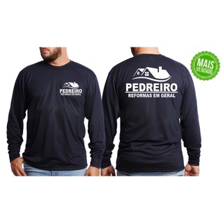 Camiseta Pedreiro Trabalho Uniforme Profissional Autônomo PV