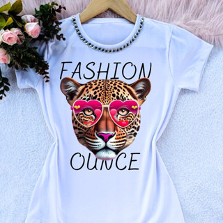 Camiseta blusa camisa t-shirt onça fashion várias cores tendência blogueira
