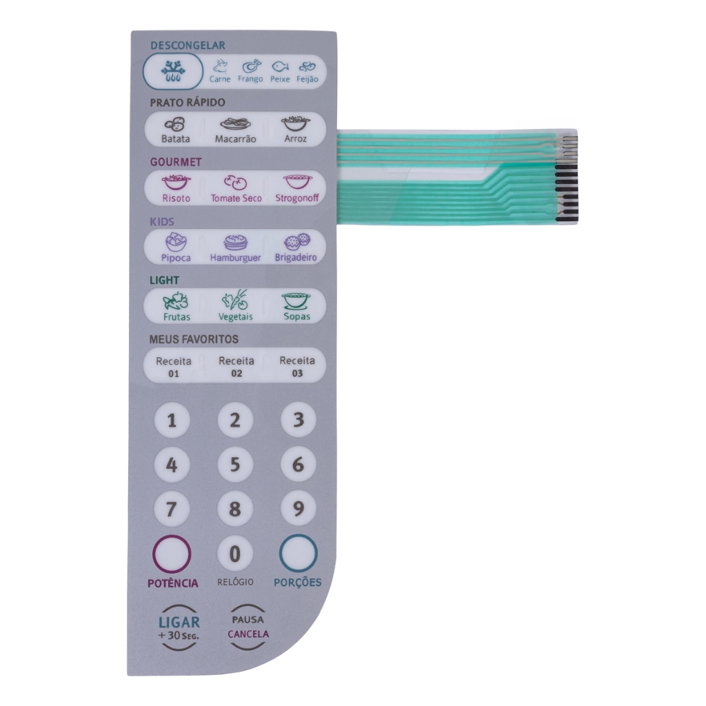 Membrana Teclado para Microondas Electrolux Mef41 em Oferta na Shopee