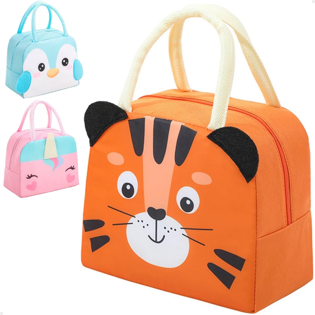 Bolsa Térmica 3D Lorben Lancheira Infantil Porta Marmita Lanche Menina Menino
