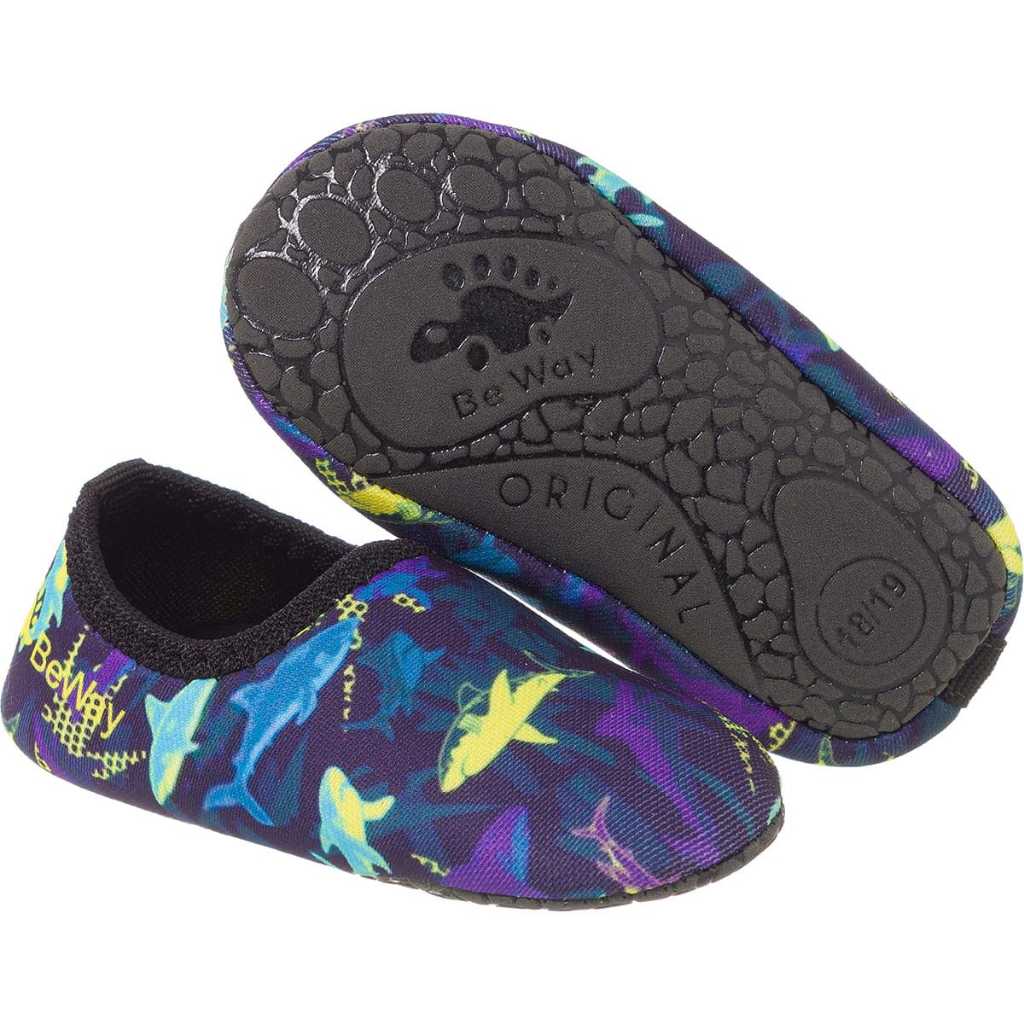 Sapatilha Antiderrapante Infantil Menina Menino Protetora Verão Meia macia para praia piscina