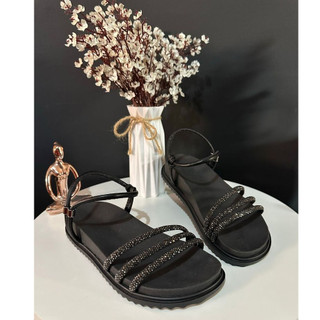 Sandalia Birken Feminina  Papete  pedraria Gladiadora Birk Blogueira estilo e conforto promoção