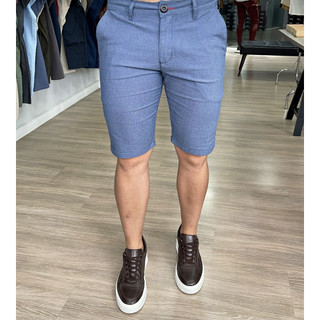 Bermuda Chino Alfaiataria Slim Fit Masculino