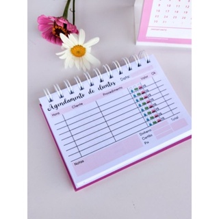 Bloco de agendamento de clientes, 10x15cm - 80fls, 160pg. em Oferta na Shopee