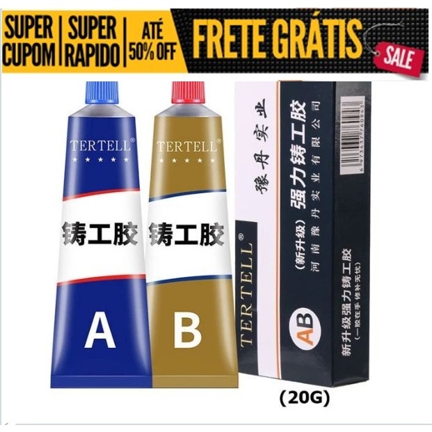 NOVA EMBALAGEM Reparação Pasta Cola Resistente Ao Calor Solda Fria De Metal A & B Adesivo Gel De Fundição Ferramentas Composto