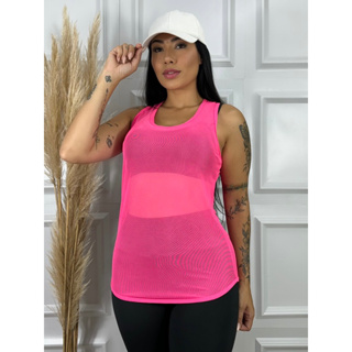 Regata Feminina de Tule Transparente. em Oferta na Shopee