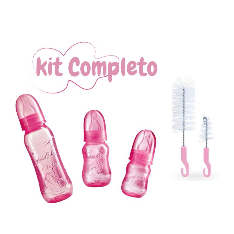kit Mamadeiras + Escova Para Lavar Mamadeiras em Oferta na Shopee