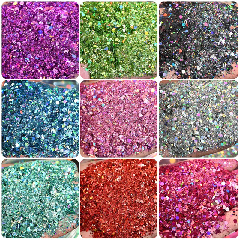 Glitter Holográfico para Resinas Epóxi Artesanato Unhas Decoradas Nails