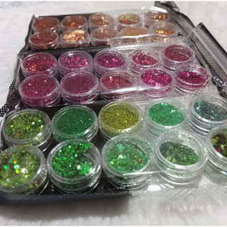 KIT 10 GLITTER DIVERSOS [ para unhas, maquiagens e etc ]