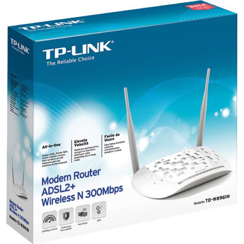 Roteador Wireless N Adsl2+ 300mbps Tp-link Td-w8961nd V3.1
