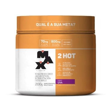 2Hot 200G - Max Titanium Suplemento Treino Acelera Termo