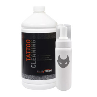 Kit Clean Reilly 1l + Frasco Espumador Electric Ink 210ml Tattoo Tatuagem