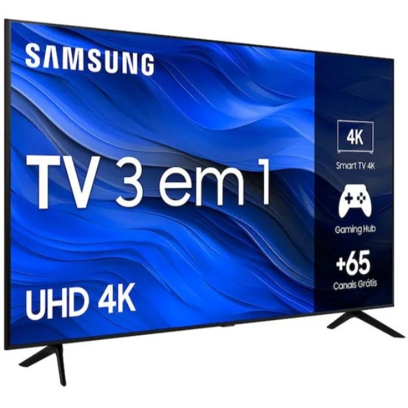 Smart TV 50" UHD 4K Samsung 50CU7700, Processador Crystal 4K, Samsung Gaming Hub, Visual Livre de Cabos, Tela sem limites, Alexa built in
