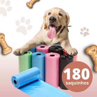 Kit 12 Rolinhos C/ 15 Sacos De Lixo Coco Pet Gato E Cachorro