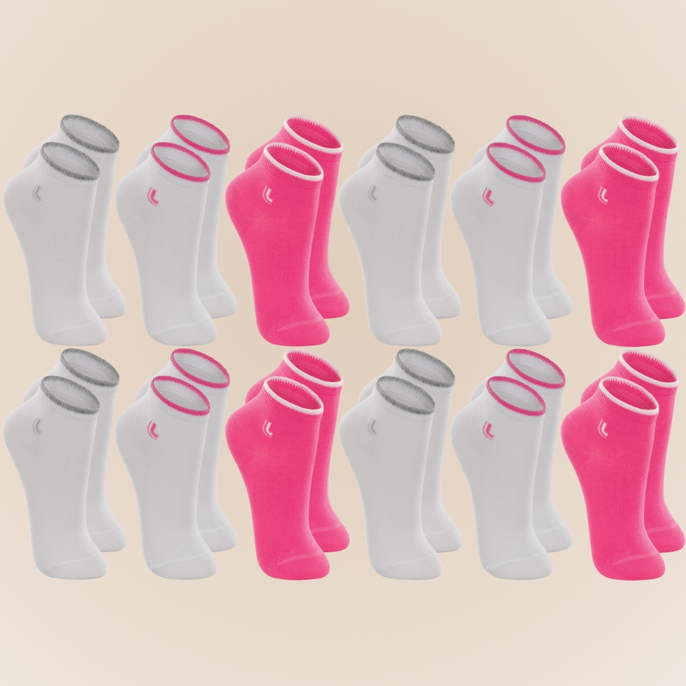 12 Pares de Meias Lupo Infantil Kids Basica Cano Medio em Algodao Lisa Sem Estampa Menina e Menino - Baby & Kids Fashion